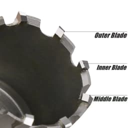 1Pc TCT Hole Saw Carbide Tipped Hole Cutter With Steel-Plated Pilot Drill Bit For Metal Stainless Steel Iron And Wood Hole Saw