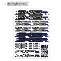Motorcycle Body Sticker Reflective Waterproof Helmet Fuel Tank Tail Box zx10r Logo Decals Kit Set For KAWASAKI ZX-10R zx 10r