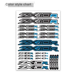 Motorcycle Body Sticker Reflective Waterproof Helmet Fuel Tank Tail Box zx10r Logo Decals Kit Set For KAWASAKI ZX-10R zx 10r