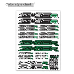 Motorcycle Body Sticker Reflective Waterproof Helmet Fuel Tank Tail Box zx10r Logo Decals Kit Set For KAWASAKI ZX-10R zx 10r