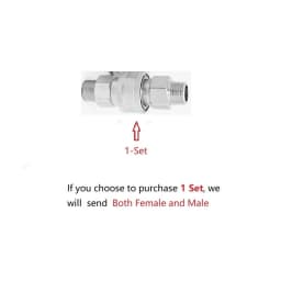 Head quick connector steel plug socket 1/4 3/8 1/2 3/4 1 inch enclosed hydraulic quick connect connector set