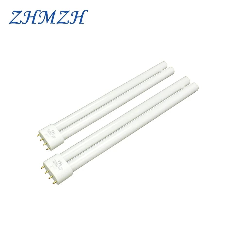 ZHMZH 18W 24W 36W 40W 55W Fluorescent Lamp 4 Pins Twin-Tube Energy-saving Light Base Energy Saving Tube H 2G11 White Yellow