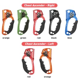 Outdoor Rock Climbing SRT Hand Ascender Device Mountaineer Handle Ascender Left Hand Right Hand Climbing EquipmentRope Tools