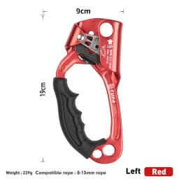 Outdoor Rock Climbing SRT Hand Ascender Device Mountaineer Handle Ascender Left Hand Right Hand Climbing EquipmentRope Tools