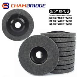 4"-5" Nylon Fiber Polishing Wheel Non woven Abrasive Wheel Nylon Fiber Polishing Wheel Abrasive Disc For Metal Stainless Steel