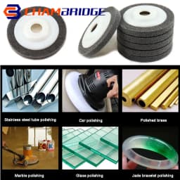 4"-5" Nylon Fiber Polishing Wheel Non woven Abrasive Wheel Nylon Fiber Polishing Wheel Abrasive Disc For Metal Stainless Steel