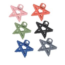 Solid ColorWomen Stars Hair Clip Girls Toka Femme Cute Hair Bow Claws Hair Accessories