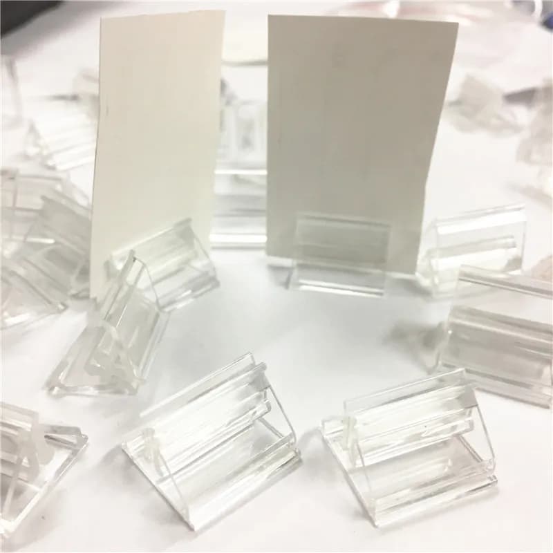 10PCS Crystal Full trasparent PP Full Plastic CardS Base Stand for Paper Card Board Games Children Cards Stand Game Accessories