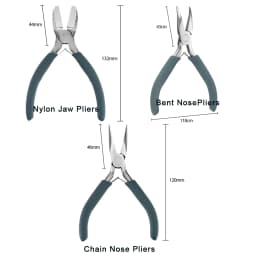 12 Styles High Quality Chrome Vanadium Stainless Steel End Cutting Wire Pliers Hand Tools DIY Jewelry Findings Making Pliers Set