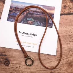 Genuine Leather Cell Phone Lanyard Neck Strap Holder Key Lanyard ID Badge Holders Phone Neck Straps with Keyring For iPhone
