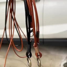 Genuine Leather Cell Phone Lanyard Neck Strap Holder Key Lanyard ID Badge Holders Phone Neck Straps with Keyring For iPhone