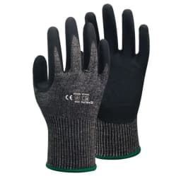 ANSI A4 Anti Cut Resistant Work Glove HPPE Micro Foam Nitrile Maxi High Flex Proof Glass Handling Butcher Safety Gloves