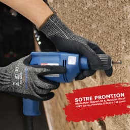 ANSI A4 Anti Cut Resistant Work Glove HPPE Micro Foam Nitrile Maxi High Flex Proof Glass Handling Butcher Safety Gloves