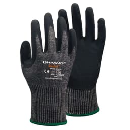 ANSI A4 Anti Cut Resistant Work Glove HPPE Micro Foam Nitrile Maxi High Flex Proof Glass Handling Butcher Safety Gloves