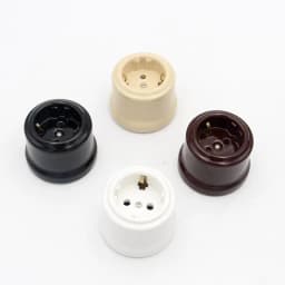 AC 220-250V 16A European Standard Grounded Ceramic Wall Socket Rewirable Female Wireless EU Electric Socket for DIY Home Decor