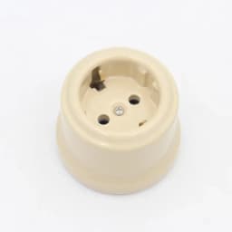 AC 220-250V 16A European Standard Grounded Ceramic Wall Socket Rewirable Female Wireless EU Electric Socket for DIY Home Decor