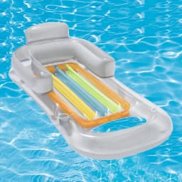 PVC Inflatable Mattress Swiming Pool Air Bed Floating Row Float Sofa Backrest Beach Summer Water Buoyancy Toy Relaxing Chair Mat