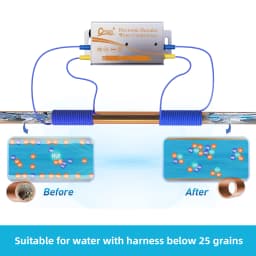 Electronic Water Descaler System Water Descaler, Alternative Electronic Salt-Free Hard Water Conditioner, Alloy Shell