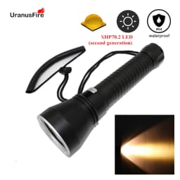 Professional Spearfishing Hunting Scuba XHP70.2 LED dive light 4000 lumen diving flashlight 26650 torch underwater flashlight
