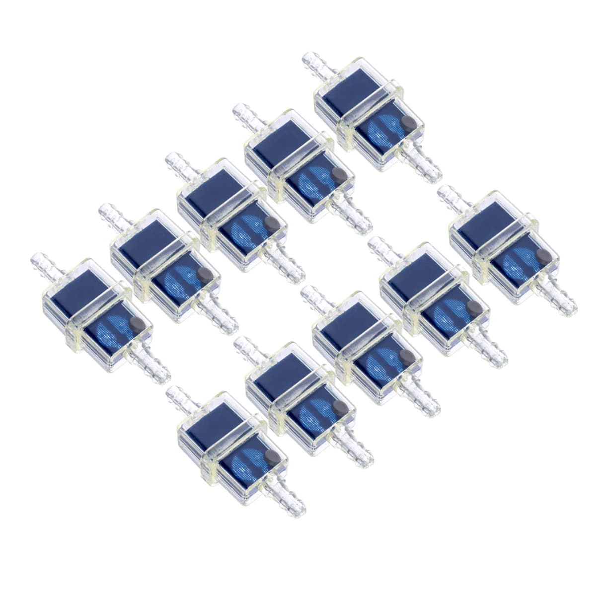10pcs ABS Motorcycle Moped Petrol Gas Fuel Filter Cup Universal Oil Filter Transparent Belt Magnetic Oil Cup Universal