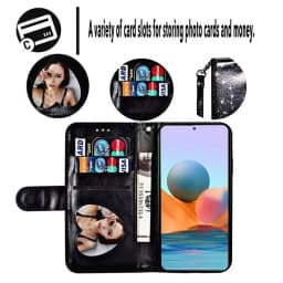 Wallet Glitter Zipper Card Slot Magnetic Flip Leather Case For Xiaomi 14T Redmi 15C 14C 13C 12C Note 14 Pro+ 14S 13 12 11 10 Pro