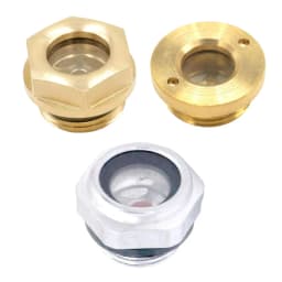 M10 M12 M14 M16 M18 M20 M22 M24 M26 M27 Metric Male Thread Aluminum Oil Gauge Sight Glass Window Hexagon Head For Air Compressor