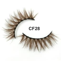 OKAYLASH 3D Dramatic Cruelty Free Faux Mink Colored Eyelashes Natural Long Colorful Blue Eye Lashes for Cosplay Party Make Up