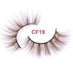 OKAYLASH 3D Dramatic Cruelty Free Faux Mink Colored Eyelashes Natural Long Colorful Blue Eye Lashes for Cosplay Party Make Up