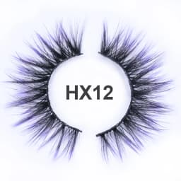 OKAYLASH 3D Dramatic Cruelty Free Faux Mink Colored Eyelashes Natural Long Colorful Blue Eye Lashes for Cosplay Party Make Up