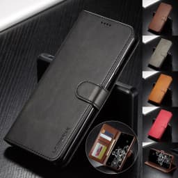 Leather Case for Samsung Galaxy S26 S20 FE S21 Ultra A71 A51 Note 20 10 Plus A70 A50 A20 A52s S9 S8 Plus Wallet Flip Cover
