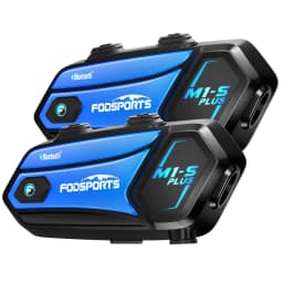 2pcs Fodsports M1-S Plus Helmet Intercom Motorcycle Helmet Bluetooth Headset 8 Riders 2000M,FM Radio,Music Share.