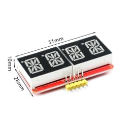 HT16K33 0.54 Inch 0.54‘’ 4 Bit Meter Digital Tube Module LED Display IIC I2C Control Meter 3.3V 5V for Arduino