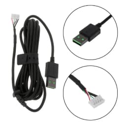 2025 New Soft Durable Mouse Line Diy Umbrella Rope Mouse Cable Mouse Wire Soft Universal For Razer DeathAdder Elite Mice