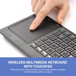 Rii K18S Wireless Backlit Russian Mini Bluetooth Keyboard with Multi-Touch For Smart TV Android TV Box,IPTV HTPC,PC