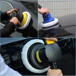 5 Packs Car Polisher Pad Bonnet 5 to 6 Inch Car Polishing Bonnet Woollen Waxing Pad for Car Polisher Cleaning Polishing