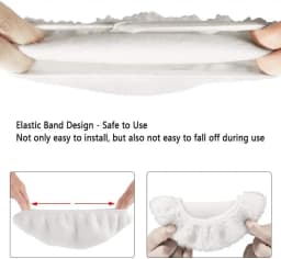 5 Packs Car Polisher Pad Bonnet 5 to 6 Inch Car Polishing Bonnet Woollen Waxing Pad for Car Polisher Cleaning Polishing