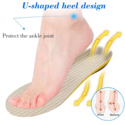 EiD PVC silicone Gel orthopedic shoes sole Insoles flat feet orthotic insoles arch support inserts Plantar Fasciitis,foot care