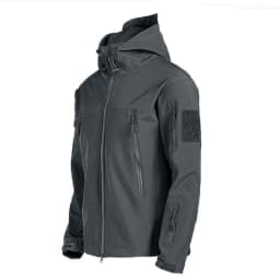 Winter Autumn Tactical Jackets Elastic Men Fleece Waterproof Suits Fishing Warm Hiking Camping Tracksuits Set Hood Coat S-5XL