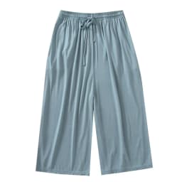 Summer Japanese Style Loose Cropped Trousers Ladies Modal Thin Shorts Solid Color Wide Leg Large Size Home Pants Womens Bottoms