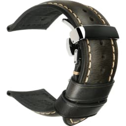 MAIKES High Quality Genuine Leather Watchband 18mm Calf Leather Watch Band Butterfly Buckle Strap Bracelet Accessories Wristband