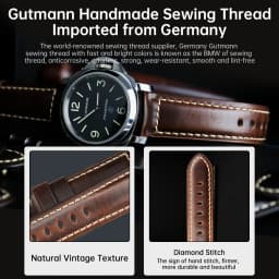 MAIKES High Quality Genuine Leather Watchband 18mm Calf Leather Watch Band Butterfly Buckle Strap Bracelet Accessories Wristband