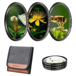 Walkingway Macro Close Up Filter DSLR Camera Lens Filter 37/40.5/49/52/55/58/62/67/72/77/82mm for Canon Sony Nikon DSLR Cameras