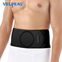 VELPEAU Umbilical Hernia Belt for Epigastric Incisional and Belly Button Hernia, Navel Abdominal Binder with Compression Pad
