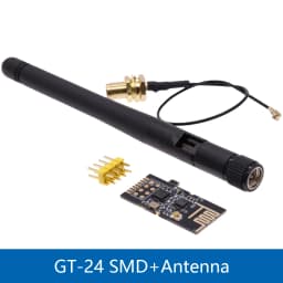 GT-24 Wireless Module 2.4G NRF24L01+PA+LNA With Antenna Industrial Grade Digital Transmission 1100M Distance SMD/DIP/Mini