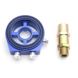 Universal Automotive Car Aluminum Oil Filter Sandwich Plate Adapter Oil Press Temp Sensor Adapter With Connectors Kit