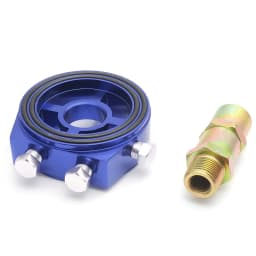 Universal Automotive Car Aluminum Oil Filter Sandwich Plate Adapter Oil Press Temp Sensor Adapter With Connectors Kit