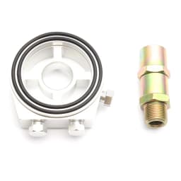 Universal Automotive Car Aluminum Oil Filter Sandwich Plate Adapter Oil Press Temp Sensor Adapter With Connectors Kit