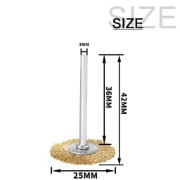 10Pcs Steel Wire Brush 3mm Shank Polishing Wheel Mini Drill Dremel Metal Rust Removal Surface Pretreatment Grinding Rotary Tool