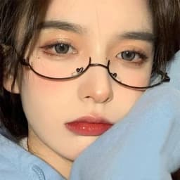 Y2K Half Frame Glasses Without Lens Girls Chic Harajuku Cosplay Party Fashion Decoration Glasses Metal Photography Fake Glasses