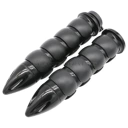 1" 25mm & 7/8'' 22mm Billet Rubber Flame Spike Hand Grips For Harley Honda Kawasaki Suzuki Yamaha Bikes Cruiser Chopper Custom